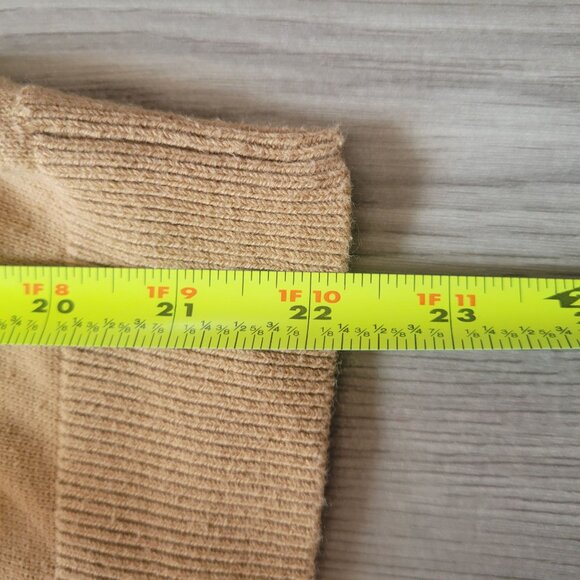 Lauren Ralph Lauren Tan Sweater With Leather Accent & Buckle Detail M - Picture 5 of 7